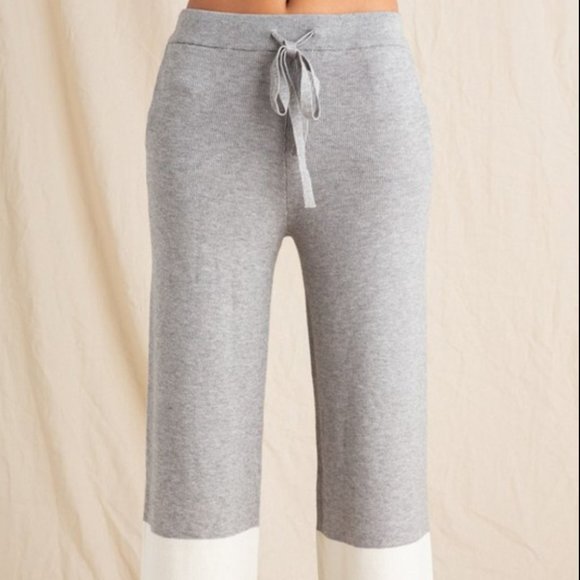 GRAY STRIPED LOUNGE PANTS - Picture 2 of 4